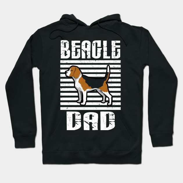 Beagle Dad Proud Dogs Hoodie by aaltadel